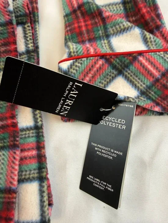 NWT Lauren Ralph Lauren Long Sleeve Notch Collar Long Pant Pajama Set Size Small - Picture 5 of 16